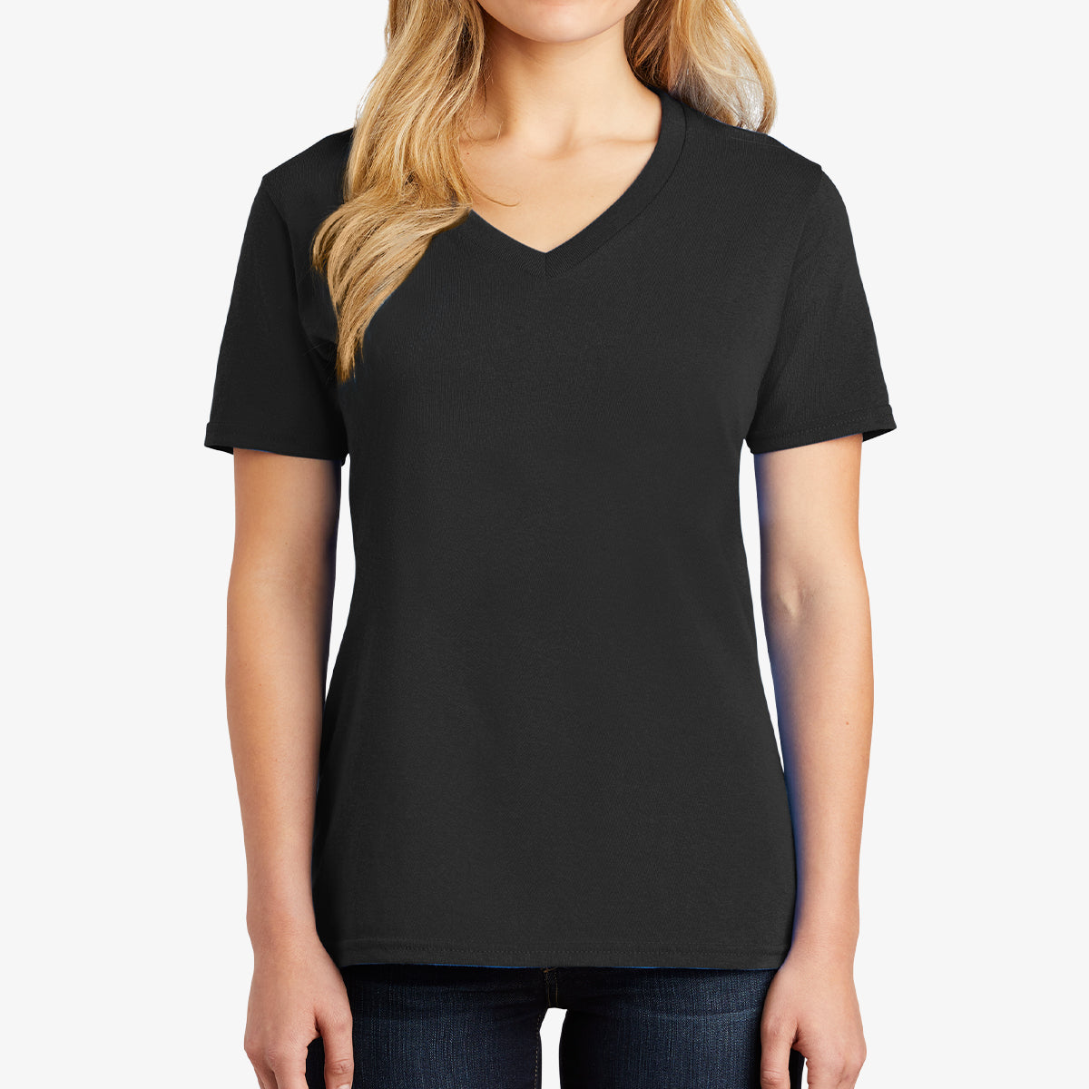 Women Core Cotton V-Neck Tee