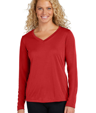 Sport-Tek ®  Women's Long Sleeve PosiCharge ®  Competitor™ V-Neck Tee. LST353LS