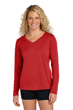 Sport-Tek ®  Women's Long Sleeve PosiCharge ®  Competitor™ V-Neck Tee. LST353LS