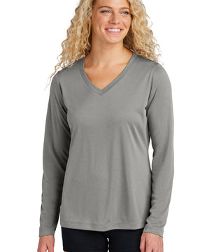 Sport-Tek ®  Women's Long Sleeve PosiCharge ®  Competitor™ V-Neck Tee. LST353LS