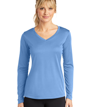 Sport-Tek ®  Women's Long Sleeve PosiCharge ®  Competitor™ V-Neck Tee. LST353LS