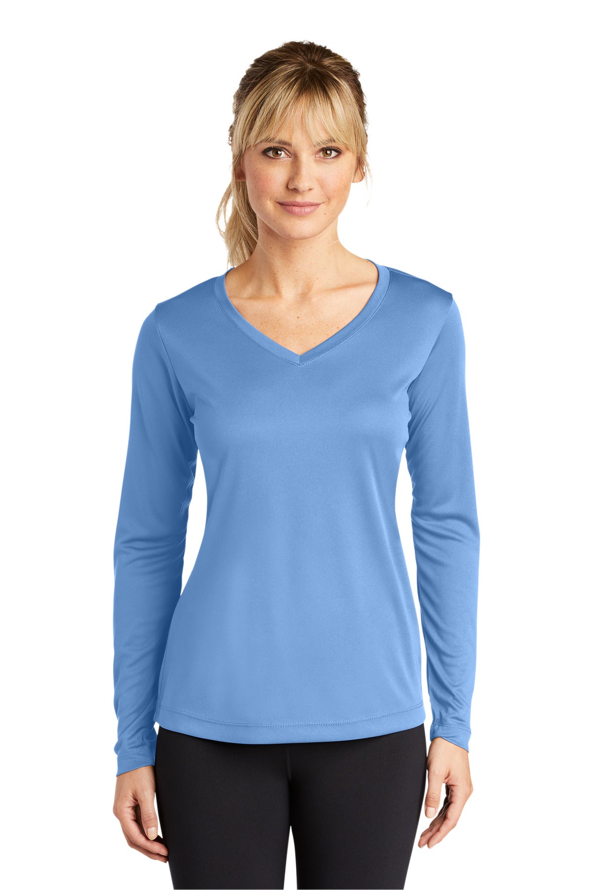 Sport-Tek ®  Women's Long Sleeve PosiCharge ®  Competitor™ V-Neck Tee. LST353LS