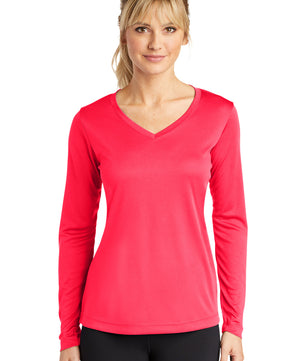 Sport-Tek ®  Women's Long Sleeve PosiCharge ®  Competitor™ V-Neck Tee. LST353LS