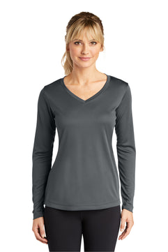 Sport-Tek ®  Women's Long Sleeve PosiCharge ®  Competitor™ V-Neck Tee. LST353LS