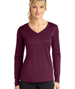 Sport-Tek ®  Women's Long Sleeve PosiCharge ®  Competitor™ V-Neck Tee. LST353LS