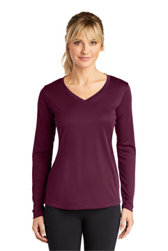 Sport-Tek ®  Women's Long Sleeve PosiCharge ®  Competitor™ V-Neck Tee. LST353LS