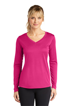 Sport-Tek ®  Women's Long Sleeve PosiCharge ®  Competitor™ V-Neck Tee. LST353LS