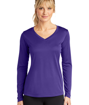 Sport-Tek ®  Women's Long Sleeve PosiCharge ®  Competitor™ V-Neck Tee. LST353LS