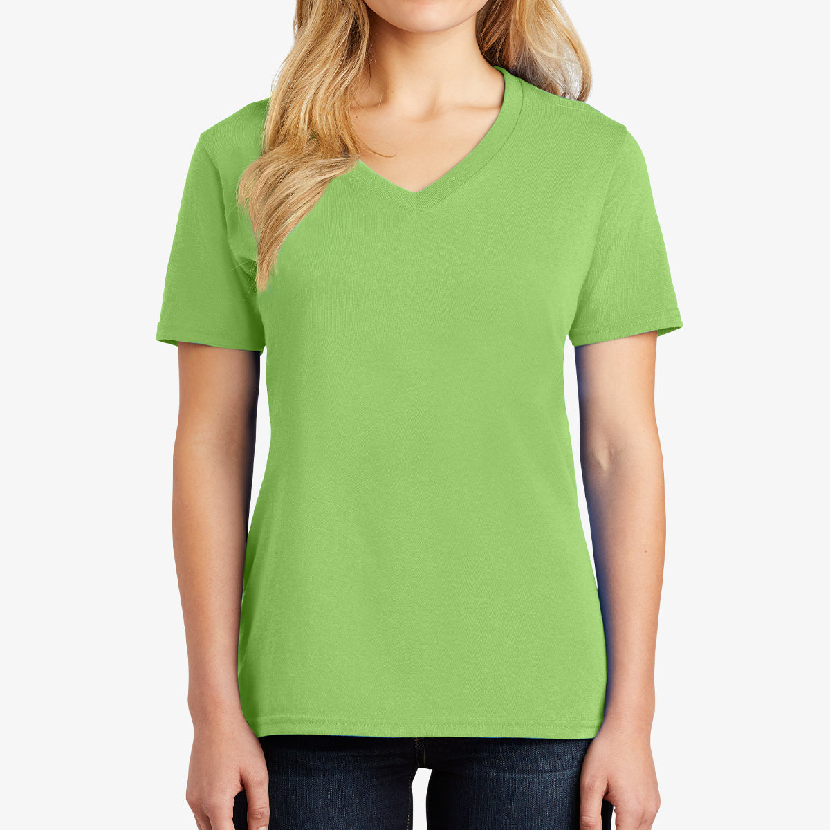 Women Core Cotton V-Neck Tee