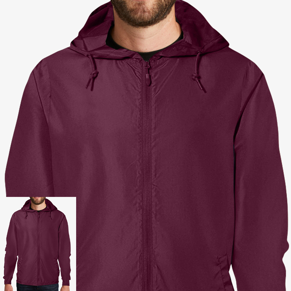 Men Windbreaker Full-Zip Jacket