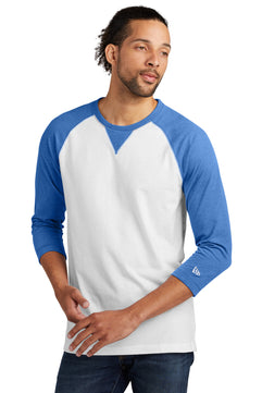 New Era  ®  Sueded Cotton Blend 3/4-Sleeve Baseball Raglan Tee. NEA121