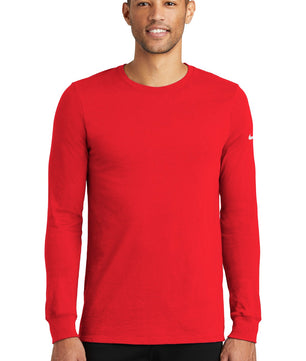 Nike Dri-FIT Cotton/Poly Long Sleeve Tee. NKBQ5230