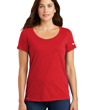 Nike Women's Dri-FIT Cotton/Poly Scoop Neck Tee. NKBQ5234