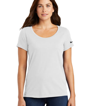 Nike Women's Dri-FIT Cotton/Poly Scoop Neck Tee. NKBQ5234