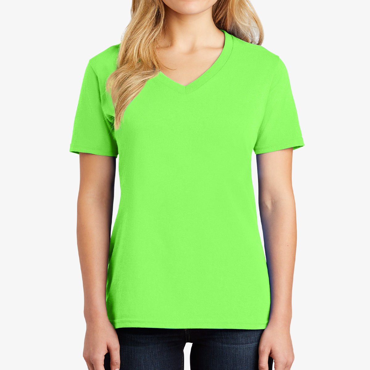 Women Core Cotton V-Neck Tee