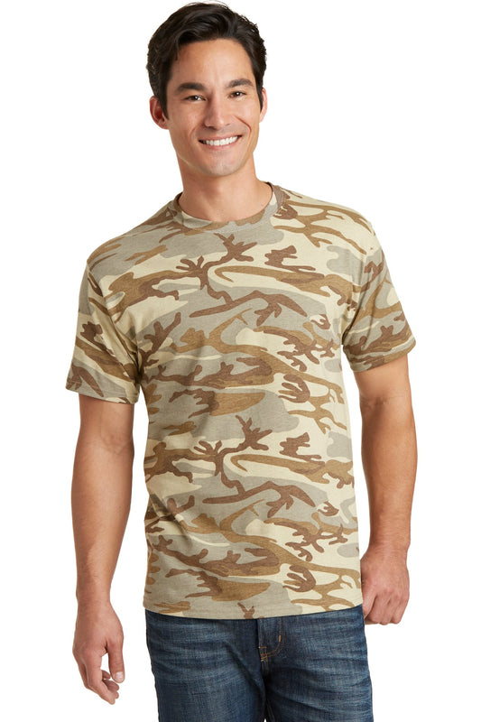 Port & Company ®  Core Cotton Camo Tee.  PC54C