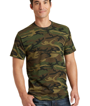 Port & Company ®  Core Cotton Camo Tee.  PC54C