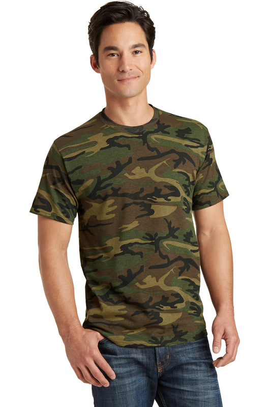 Port & Company ®  Core Cotton Camo Tee.  PC54C