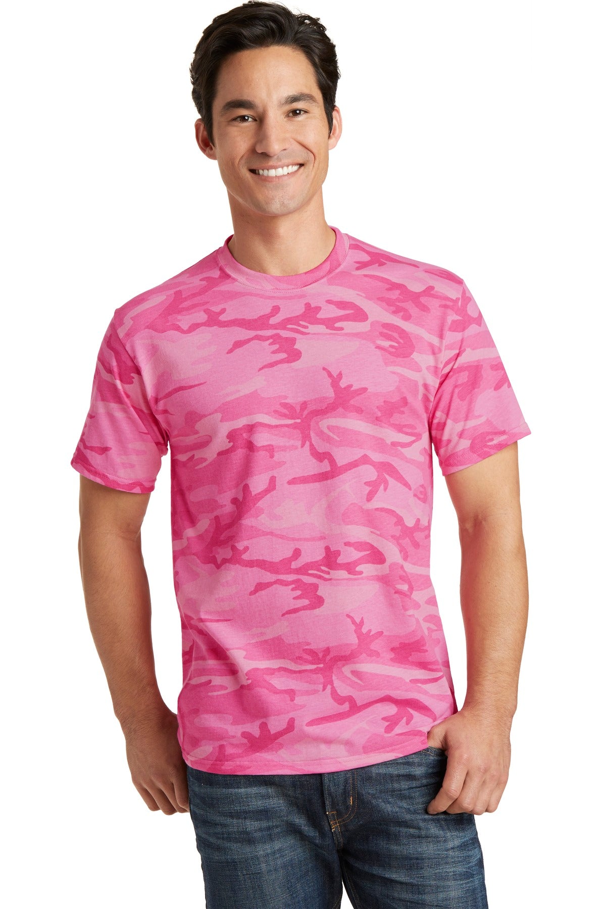 Port & Company ®  Core Cotton Camo Tee.  PC54C