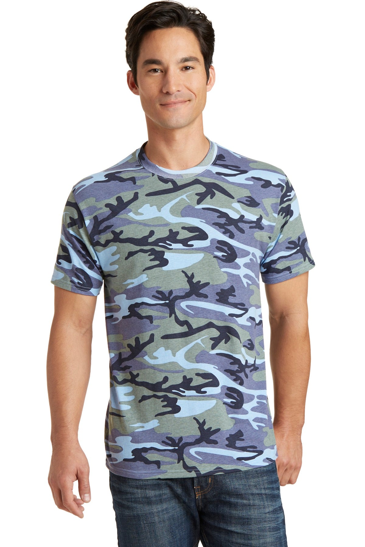 Port & Company ®  Core Cotton Camo Tee.  PC54C