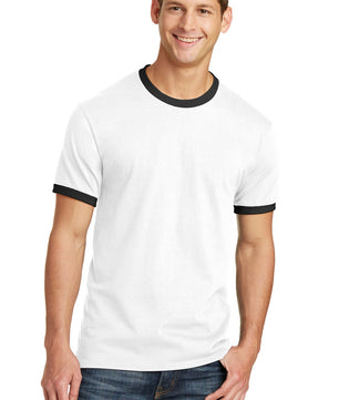 Port & Company ®  Core Cotton Ringer Tee.  PC54R