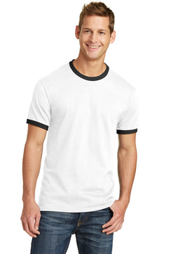 Port & Company ®  Core Cotton Ringer Tee.  PC54R