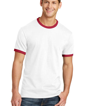 Port & Company ®  Core Cotton Ringer Tee.  PC54R