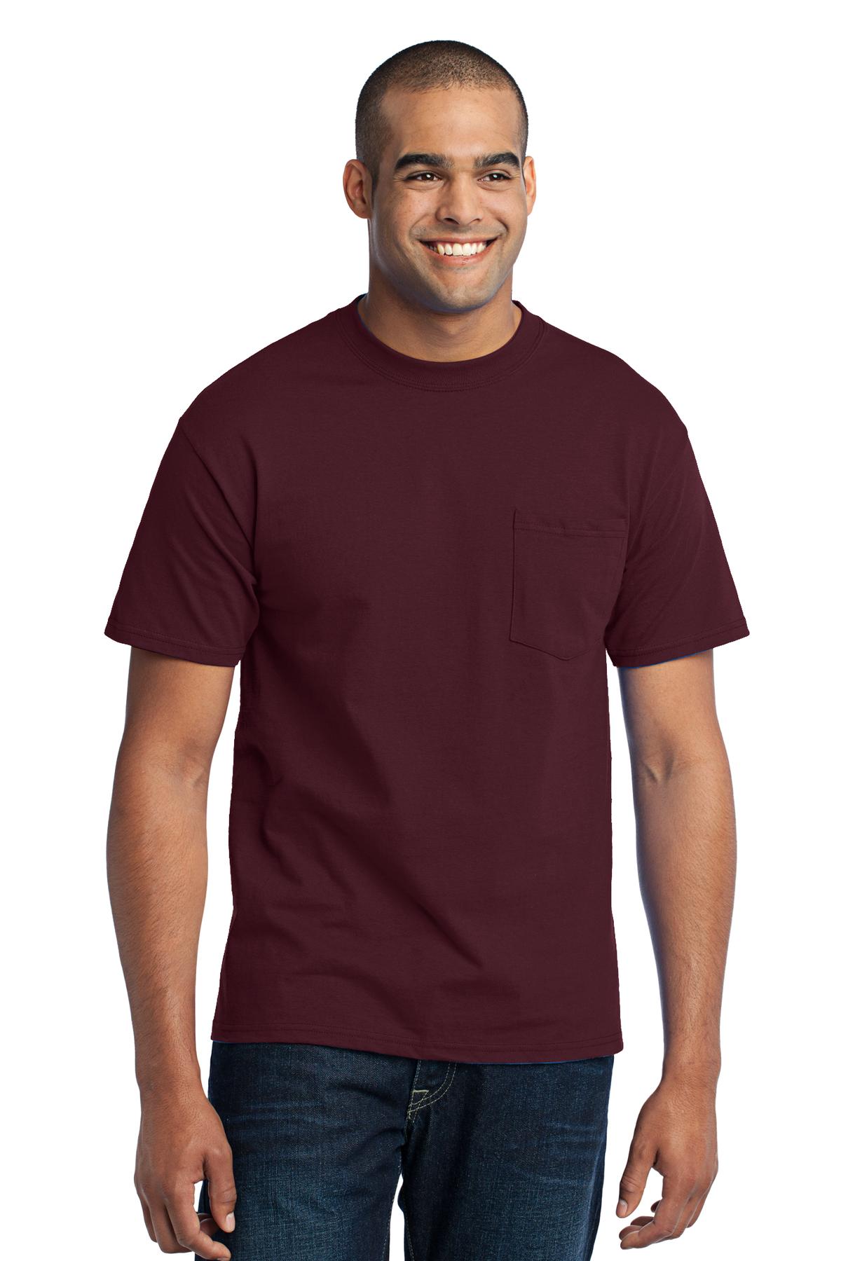 Port & Company ®  Tall Core Blend Pocket Tee. PC55PT