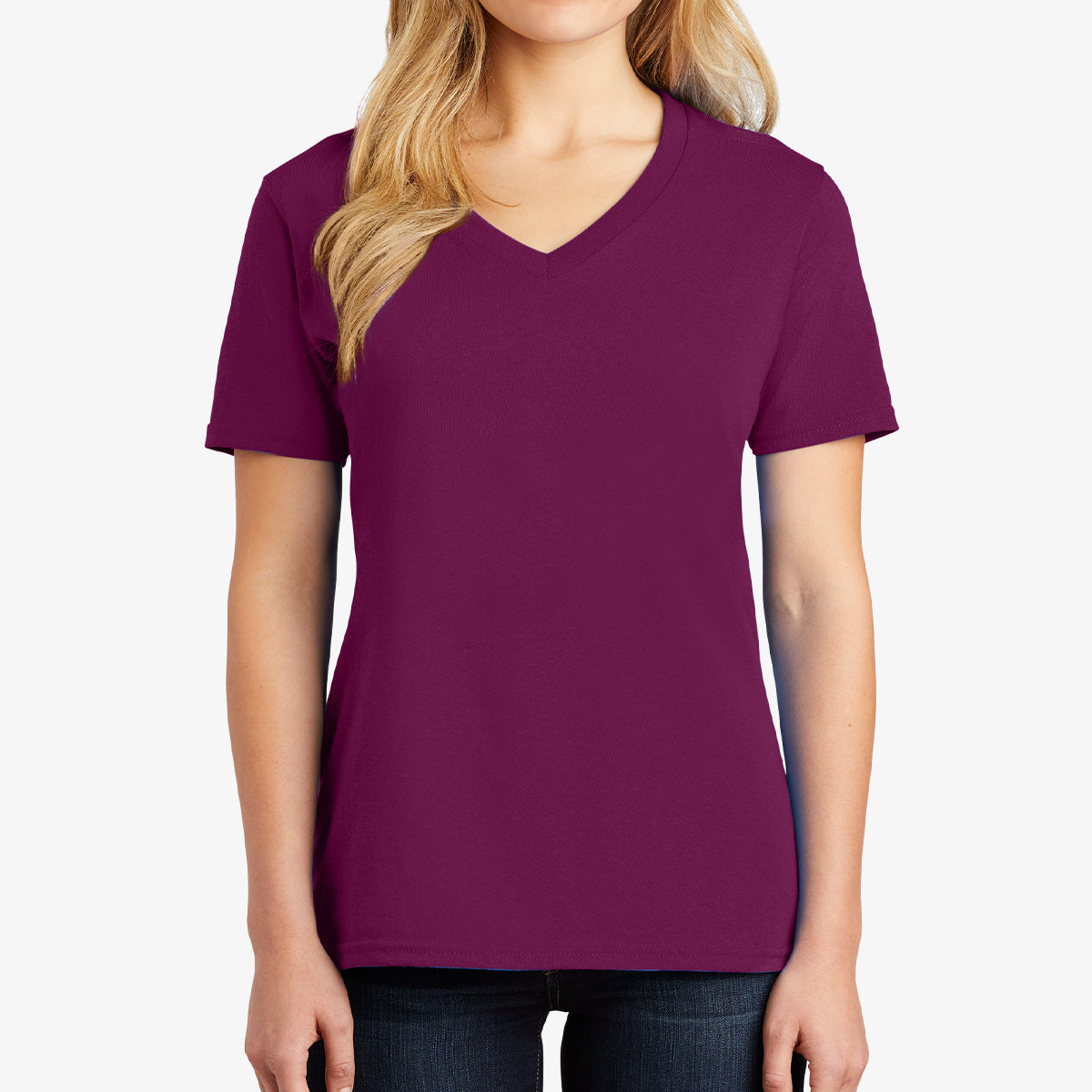 Women Core Cotton V-Neck Tee
