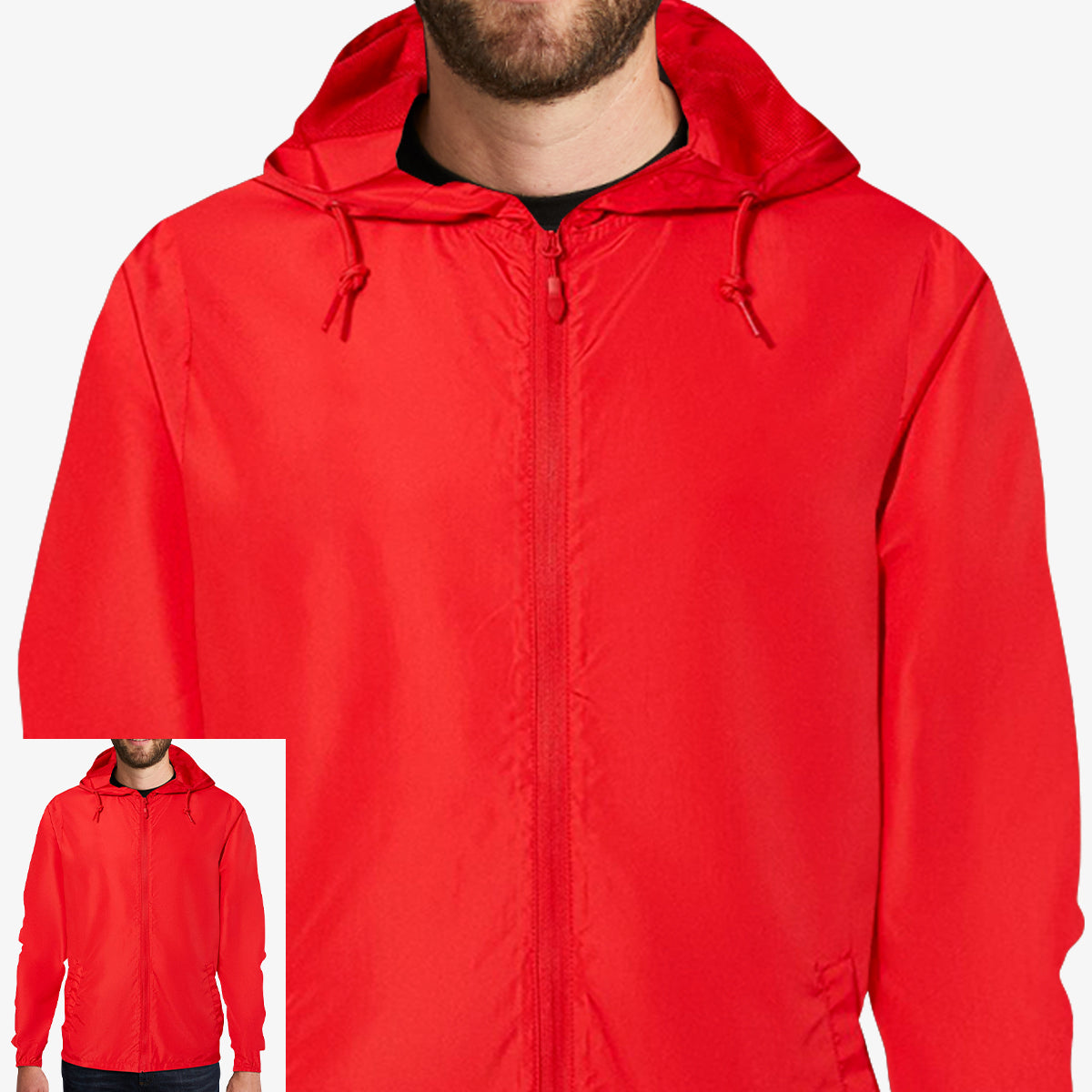 Men Windbreaker Full-Zip Jacket