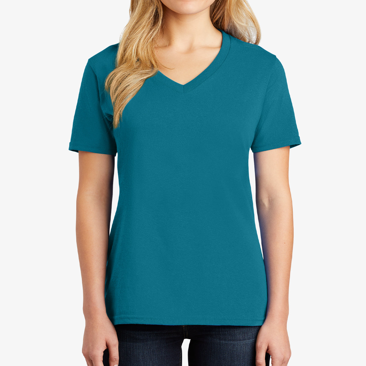 Women Core Cotton V-Neck Tee