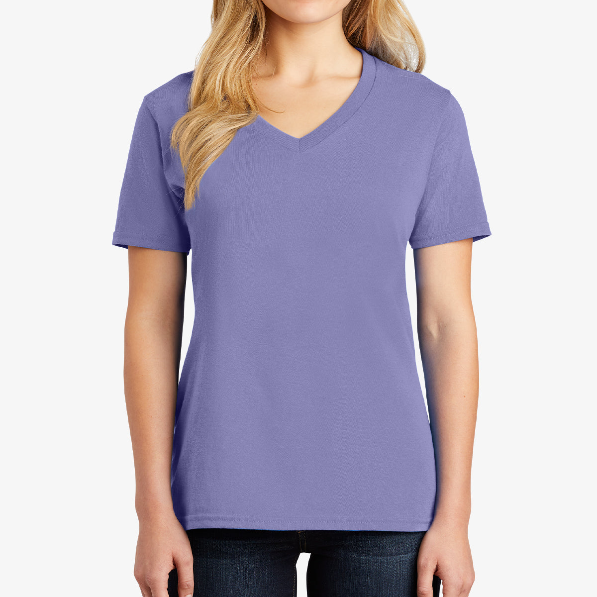 Women Core Cotton V-Neck Tee